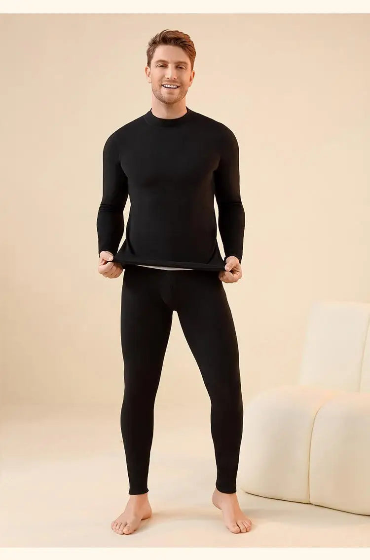 Unisex Premium Thermal Underwear Set - Cashmere Silk Winter Base Layer for Men & Women