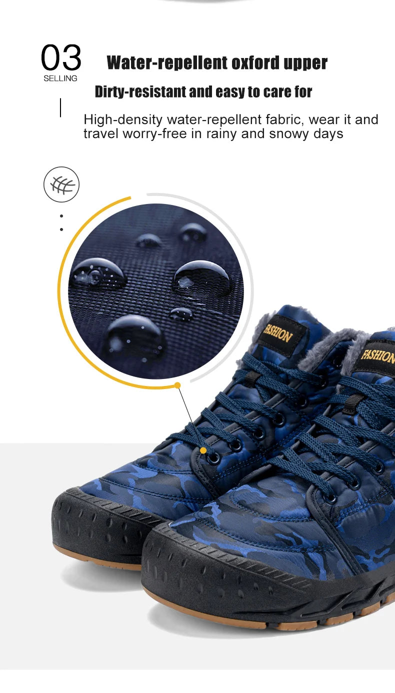 Men's LETCOMFIT High-Top Winter Snow Boots - Camouflage"