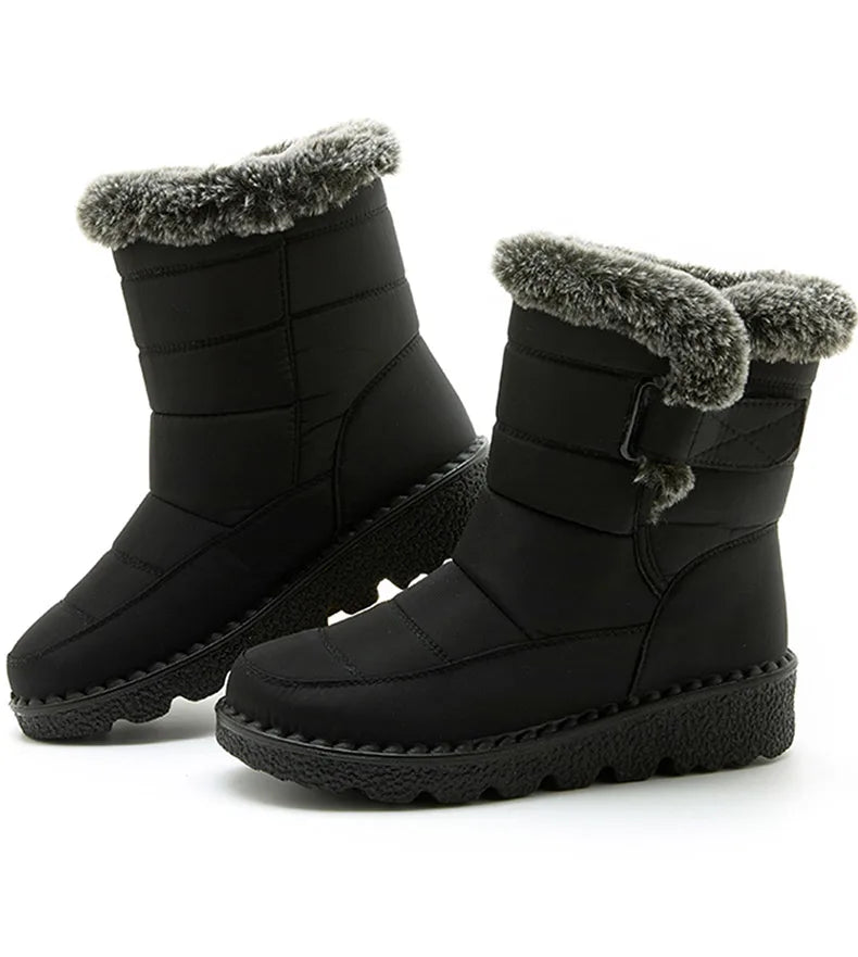 Women's HAJINK Waterproof Winter Ankle Boots with Fur