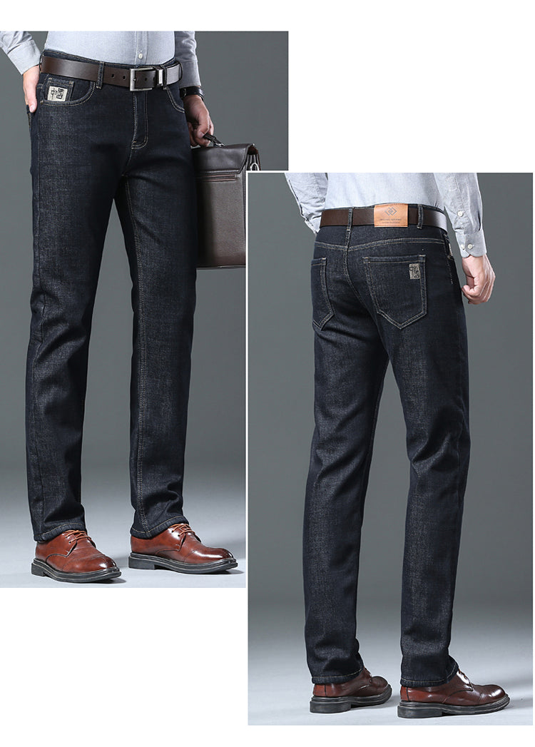 Men's Cozy Wool Velvet Jeans: Warm, Stylish & Versatile