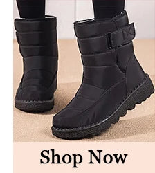 Women's 2024 Waterproof Ankle Snow Boots with Fur