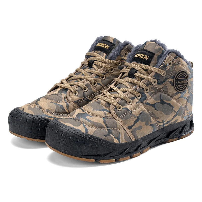 Men's LETCOMFIT High-Top Winter Snow Boots - Camouflage"