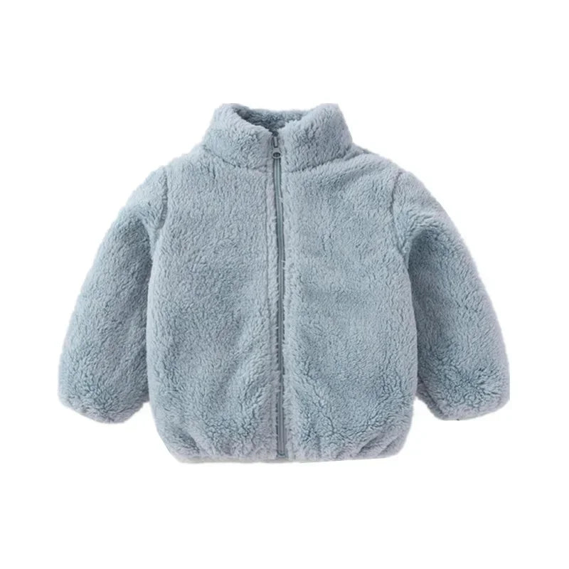 Unisex Kids Cotton Blend Winter Jacket - Warm Worsted Coat for Toddlers & Children 0-6Y