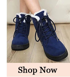 Women's 2024 Waterproof Ankle Snow Boots with Fur