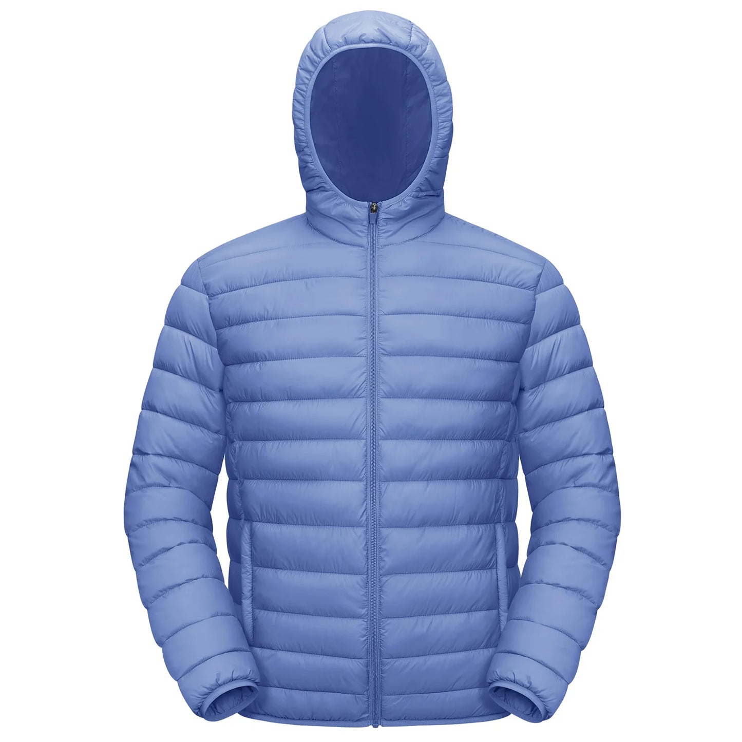 Men's TACVASEN Lightweight Water-Repellent Puffer Jacket - Cozy Insulated Hooded Windbreaker for Ultimate Comfort"