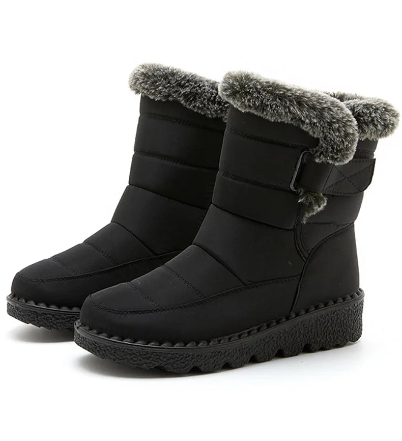 Women's HAJINK Waterproof Winter Ankle Boots with Fur