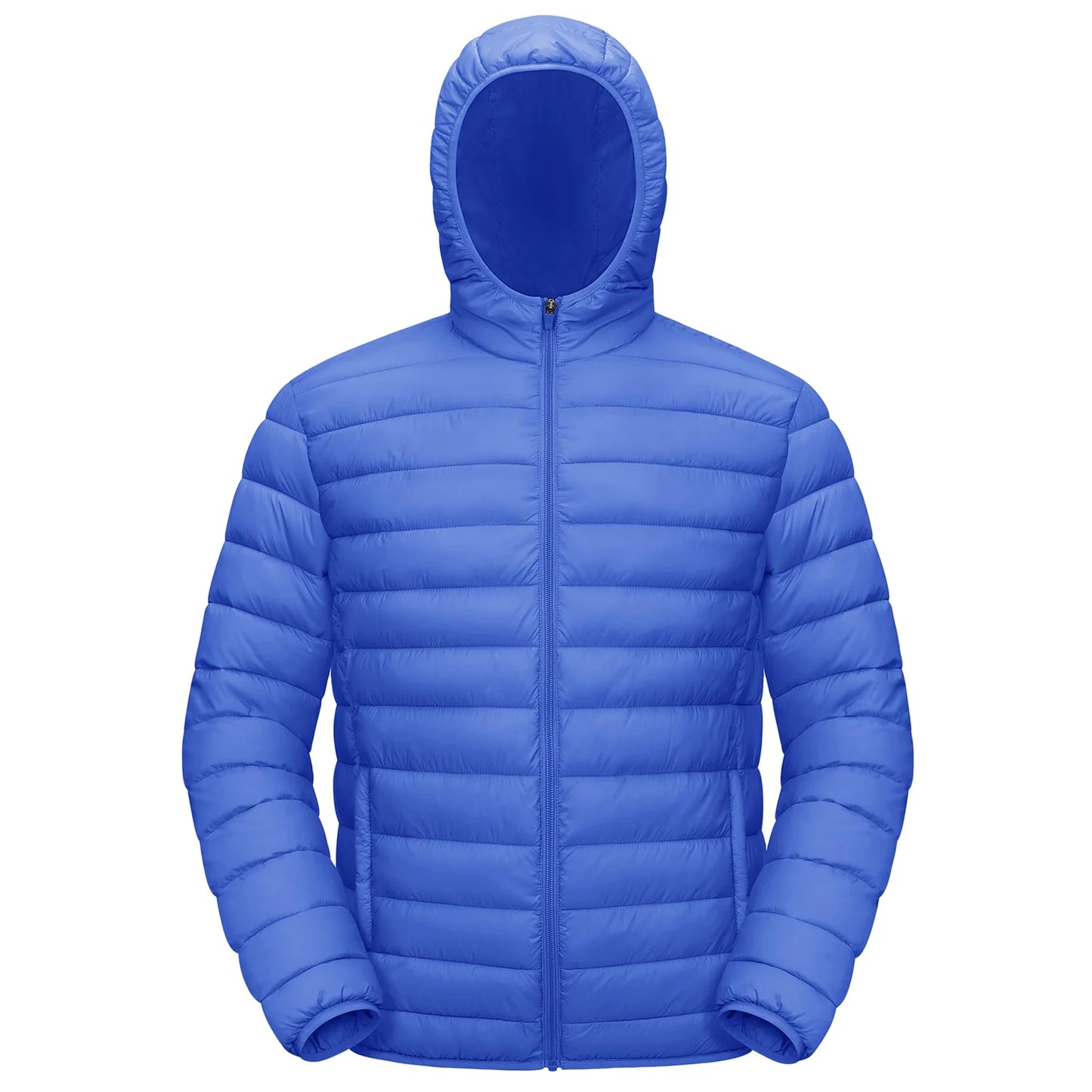 Men's TACVASEN Lightweight Water-Repellent Puffer Jacket - Cozy Insulated Hooded Windbreaker for Ultimate Comfort"