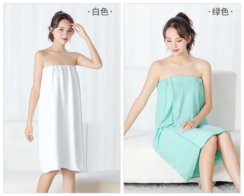 Women's Versatile Microfiber Bath Wrap - Premium Soft Handmade Towel for Spa, Salon, Sauna & Home