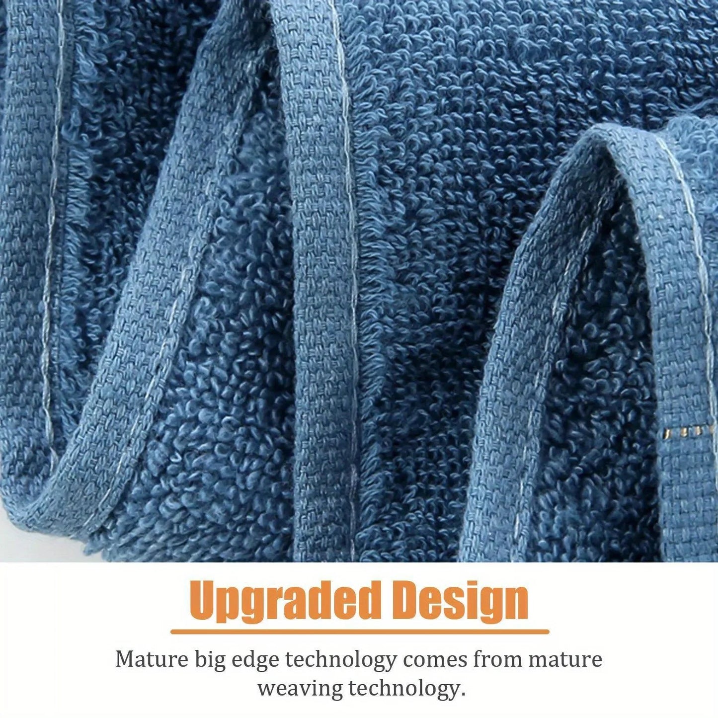 Luxury Cotton Knit Bath Towel - Premium Quick-Dry Spa-Quality Bathroom Towel