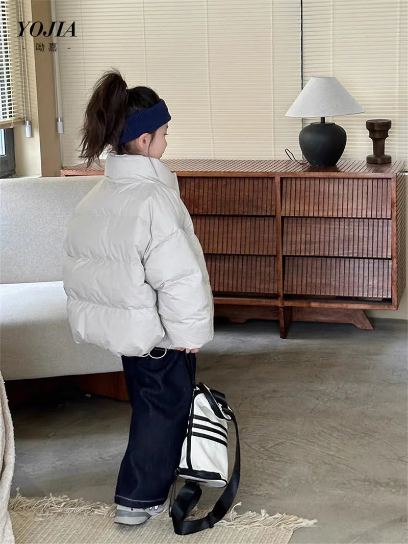 Unisex Kids Winter Puffer Jacket - Warm Cotton Down Coat for Boys & Girls (3-12 Years)