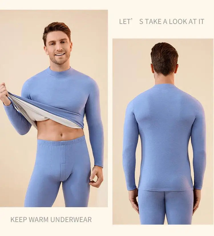 Unisex Premium Thermal Underwear Set - Cashmere Silk Winter Base Layer for Men & Women