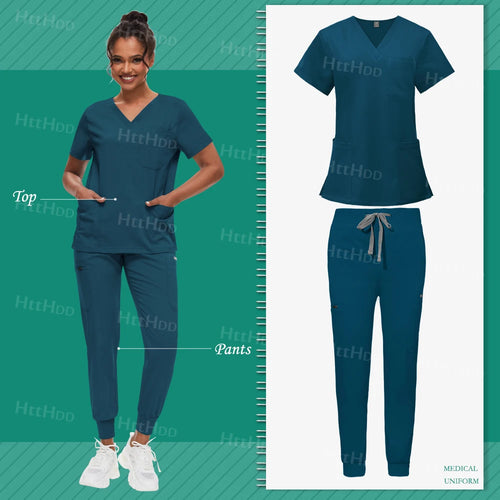 Scrub Sets Uniform Women Joggers Hospital Accessories Medical Surgical
