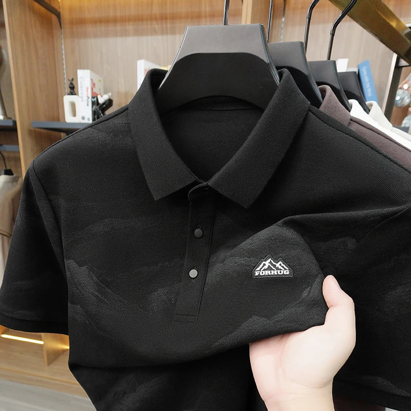 Men's Cotton Blend Polo Shirt – Breathable Short Sleeve Casual Summer Top | Sizes S–XXL