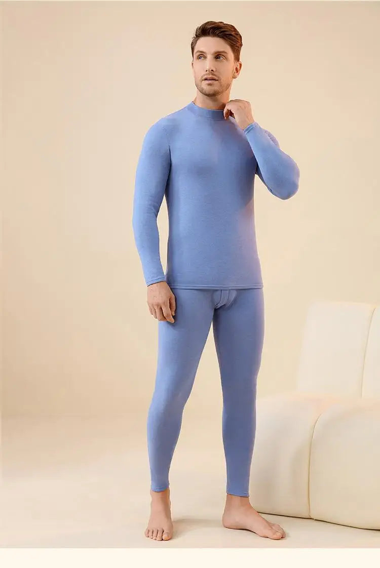 Unisex Premium Thermal Underwear Set - Cashmere Silk Winter Base Layer for Men & Women