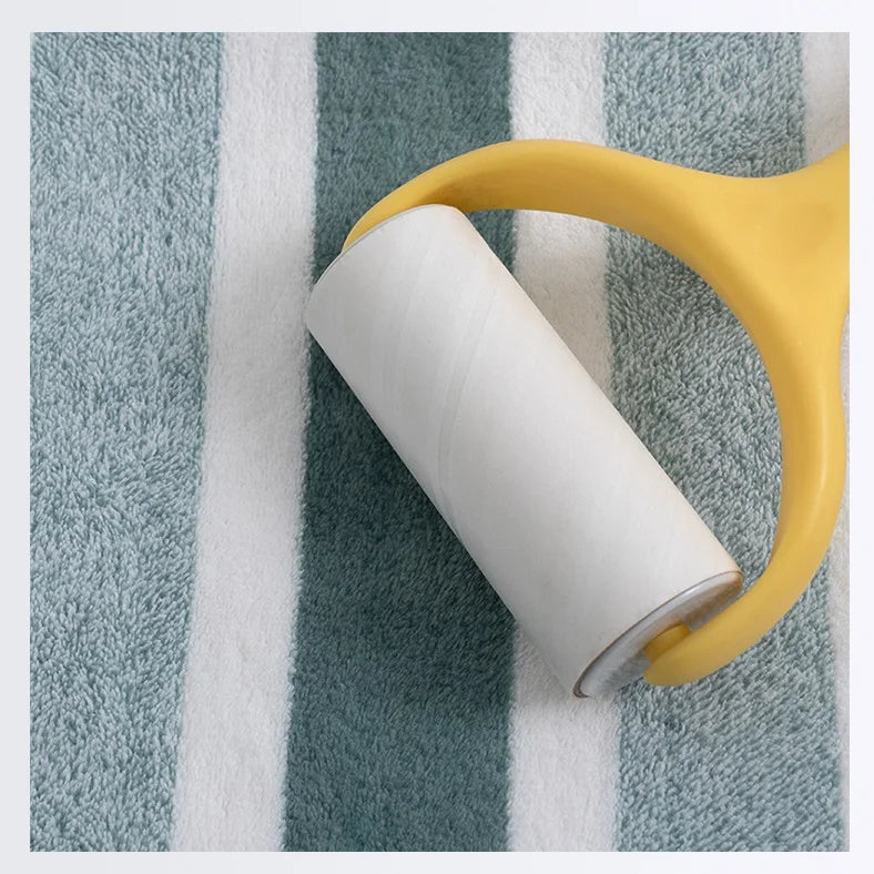 Striped Microfiber Towel Set - Ultra Soft Quick Dry Bath & Face Towels (2 Sizes)