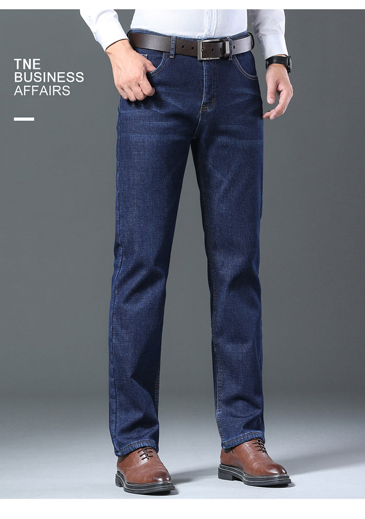 Men's Cozy Wool Velvet Jeans: Warm, Stylish & Versatile