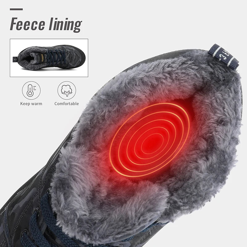 Men's LETCOMFIT High-Top Winter Snow Boots - Camouflage"