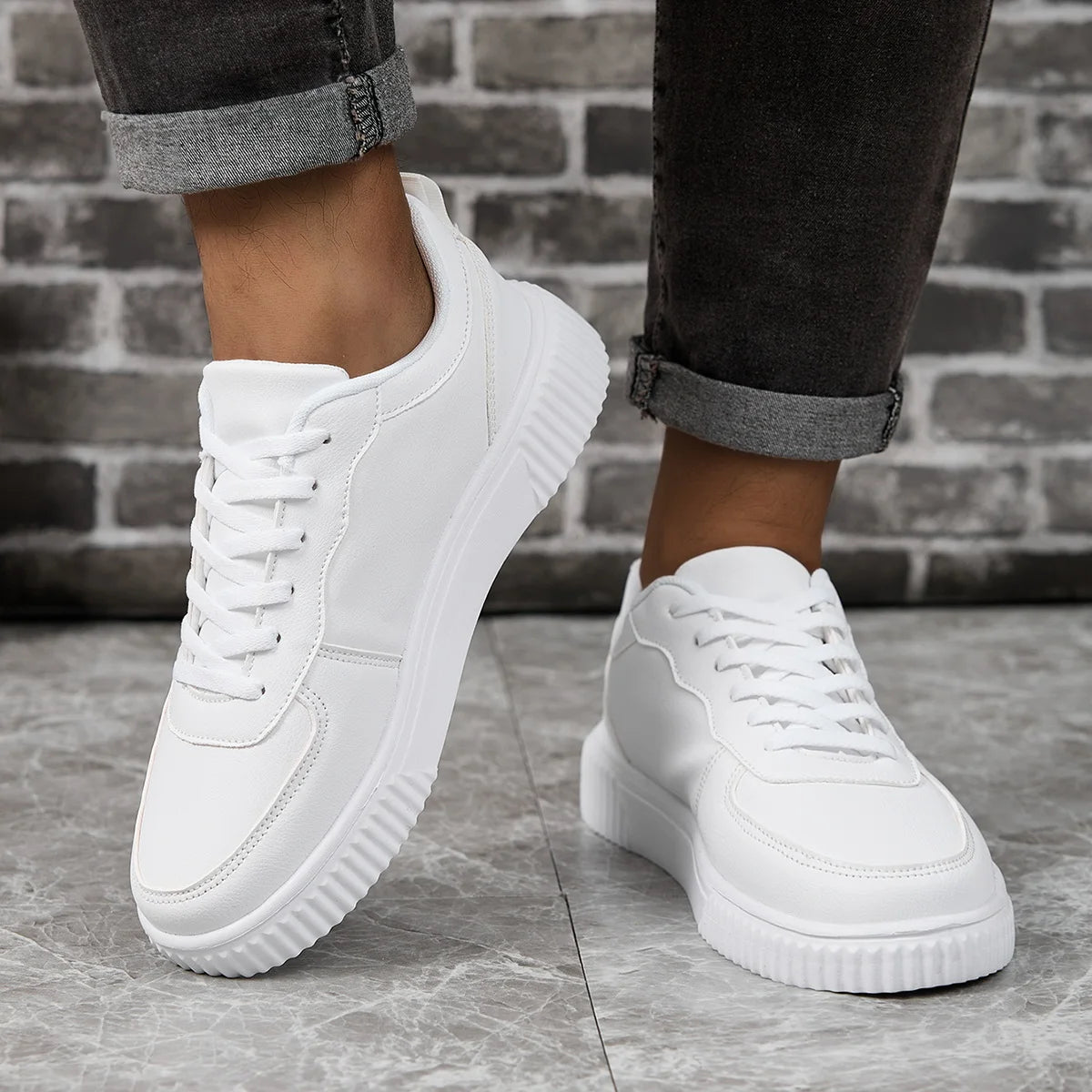 Women's Breathable Walking Shoes | Lightweight Casual Flat Shoes | Lace-Up | True to Size