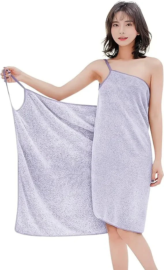 Women's Premium Versatile Microfiber Bath Wrap - Wearable Towel for Spa, Beach, Sauna & Home