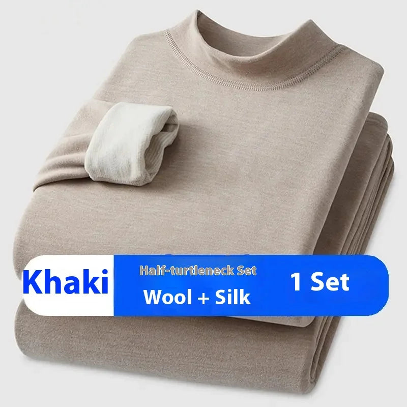 Unisex Premium Thermal Underwear Set - Cashmere Silk Winter Base Layer for Men & Women