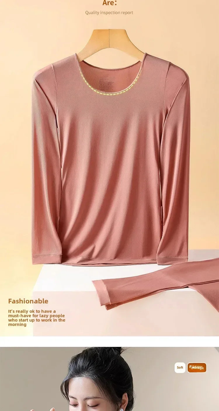 Women's Winter Warmth: 2PCS Underwear Thermal Essentials Set.