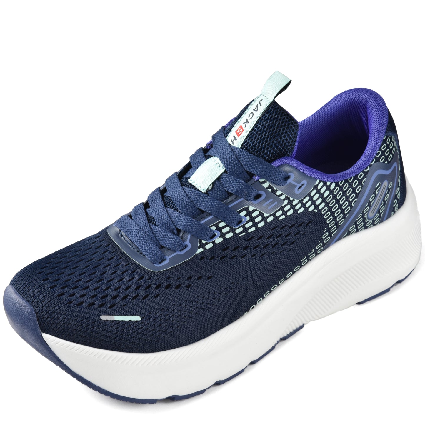 Women's Print Mesh Sneakers – Lightweight Lace-Up Athletic Shoes for Walking & Casual Wear.
