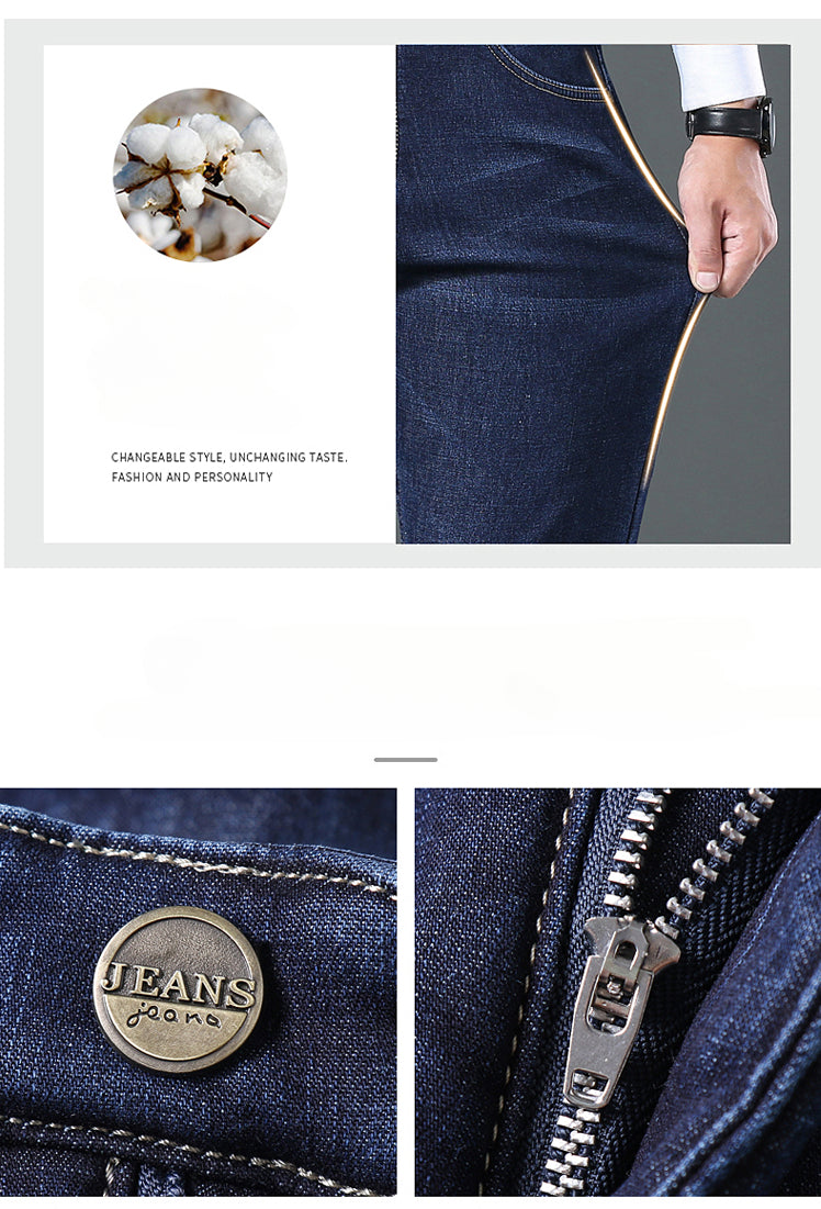 Men's Cozy Wool Velvet Jeans: Warm, Stylish & Versatile