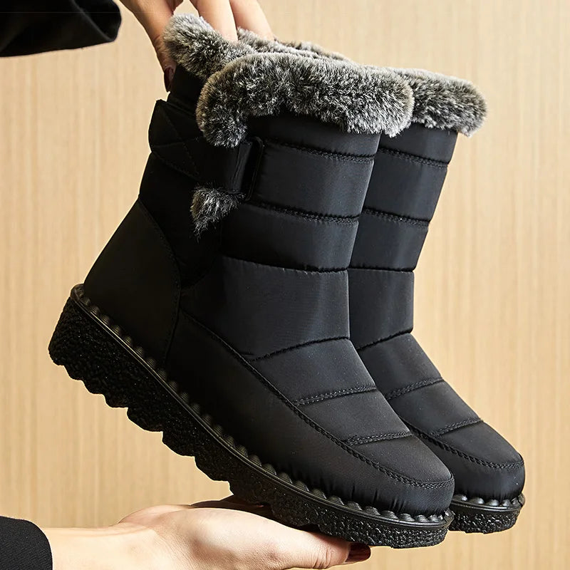 Women's HAJINK Waterproof Winter Ankle Boots with Fur