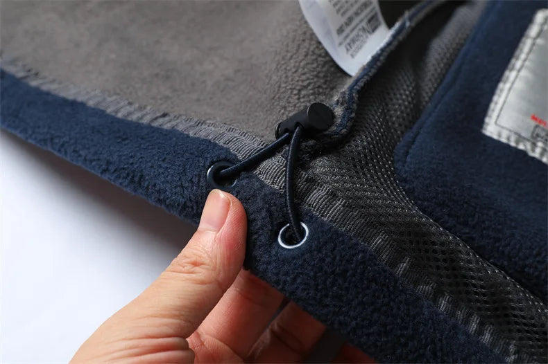 Men's Premium Winter Fleece Jacket - Stylish Hooded Wool Blend Coat for Outdoor Adventures
