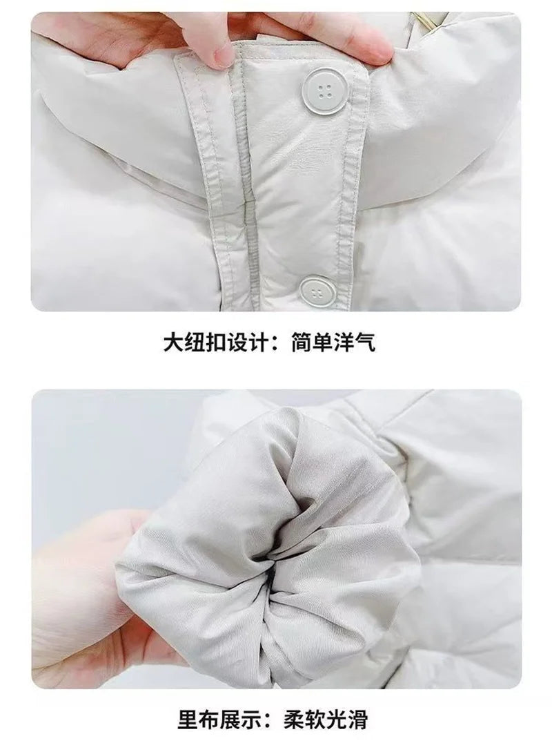 Unisex Kids Winter Puffer Jacket - Warm Cotton Down Coat for Boys & Girls (3-12 Years)