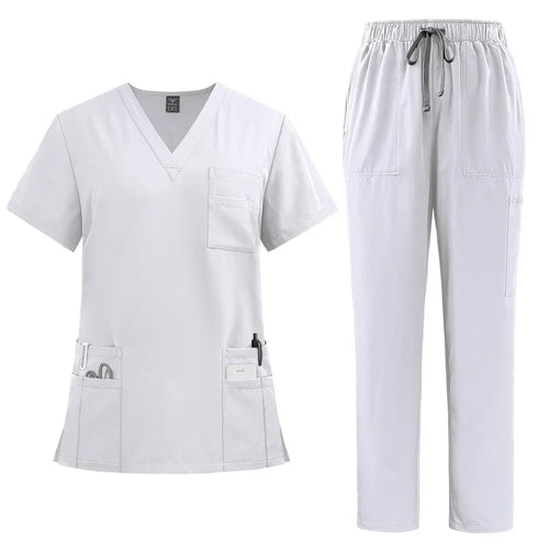Women's Classic New Nurse Scrubs Set Nurse Accessories Medical Uniform