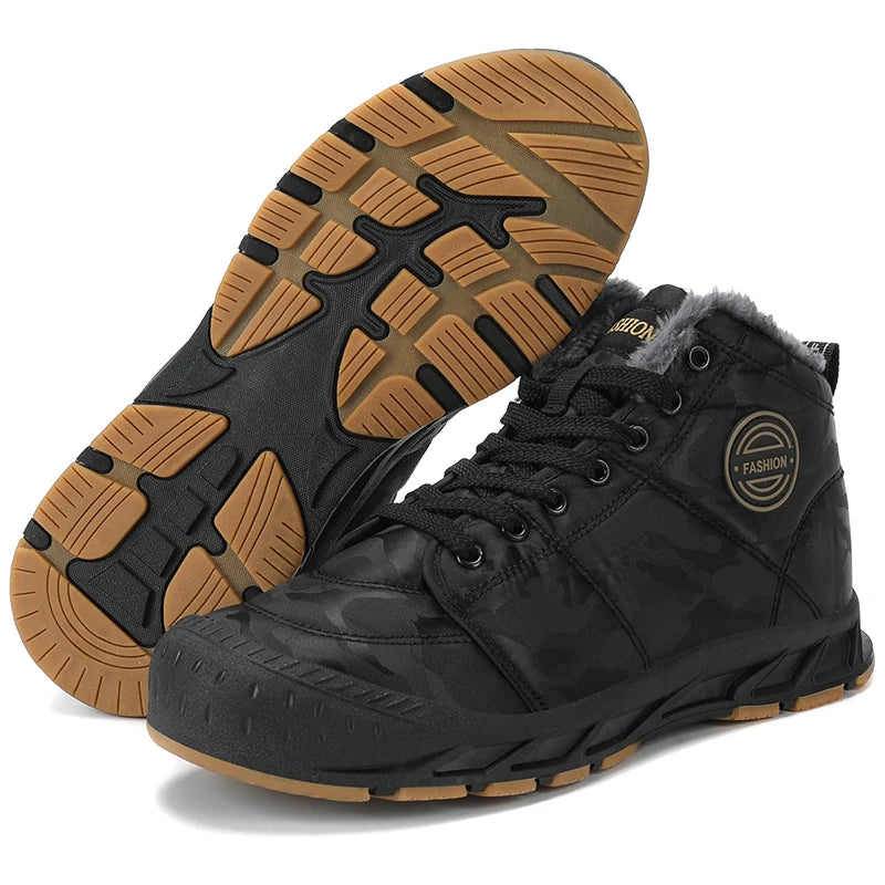 Men's LETCOMFIT High-Top Winter Snow Boots - Camouflage"