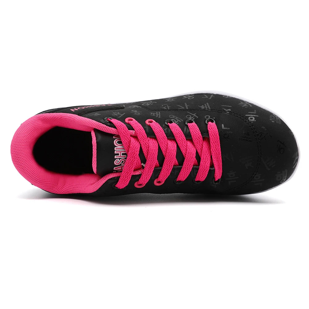 Women's LIZUXIE Wedge Platform Sneakers – Breathable Lace-Up Casual Shoes with Thick Sole & Elevated Comfort.