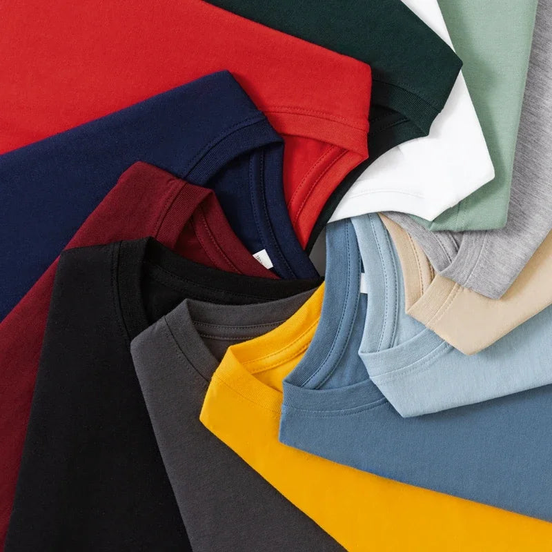 ASJP Men's 100% Cotton Long Sleeve Shirt | Breathable Casual Crew Neck Top for Summer & Everyday Wear