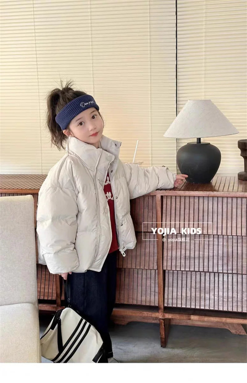 Unisex Kids Winter Puffer Jacket - Warm Cotton Down Coat for Boys & Girls (3-12 Years)