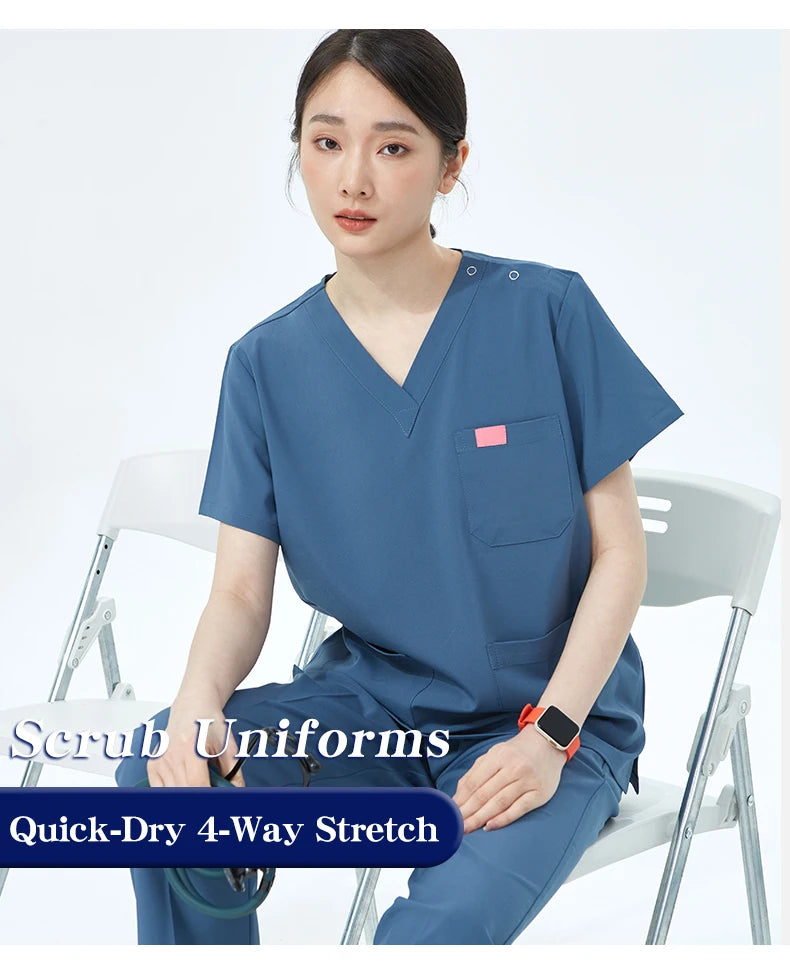Women's UltraAir™ Quick Dry Scrub Set | Eco-Friendly 4-Way Stretch Uniform | Ultimate Comfort & Performance in Medical Scrubs