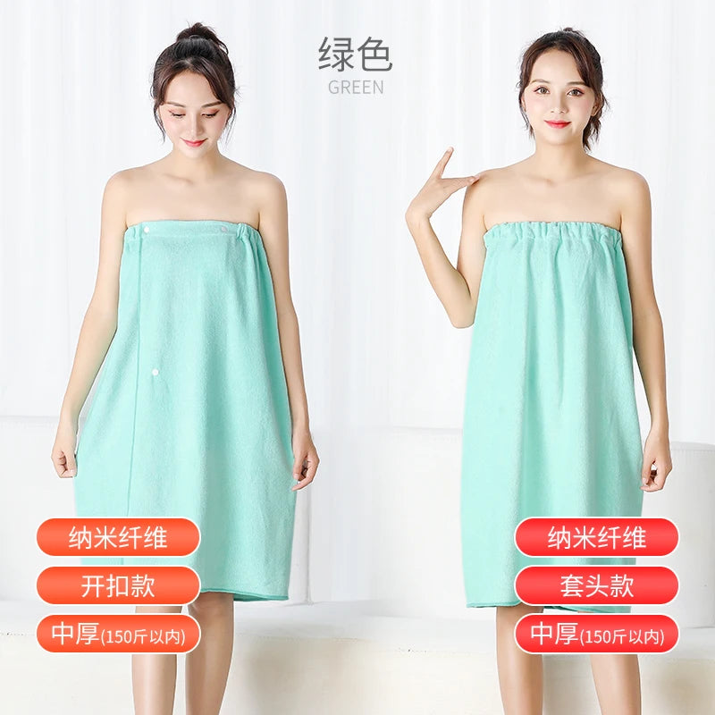 Women's Versatile Microfiber Bath Wrap - Premium Soft Handmade Towel for Spa, Salon, Sauna & Home