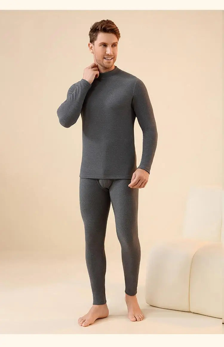 Unisex Premium Thermal Underwear Set - Cashmere Silk Winter Base Layer for Men & Women