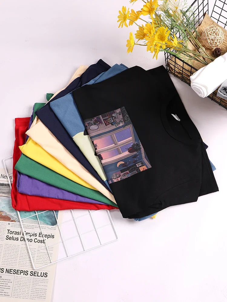 Women's Plus Size Black Heart Graphic T-Shirt | Cute Casual Loose Fit Tee – Summer Street Style Essential