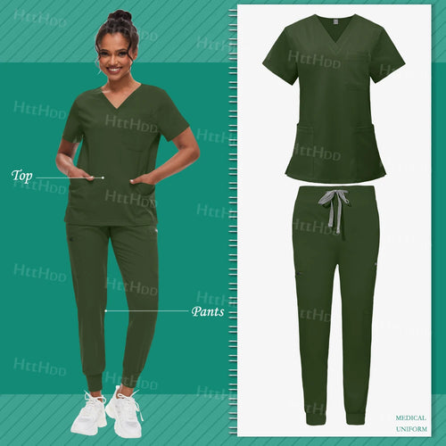 Scrub Sets Uniform Women Joggers Hospital Accessories Medical Surgical