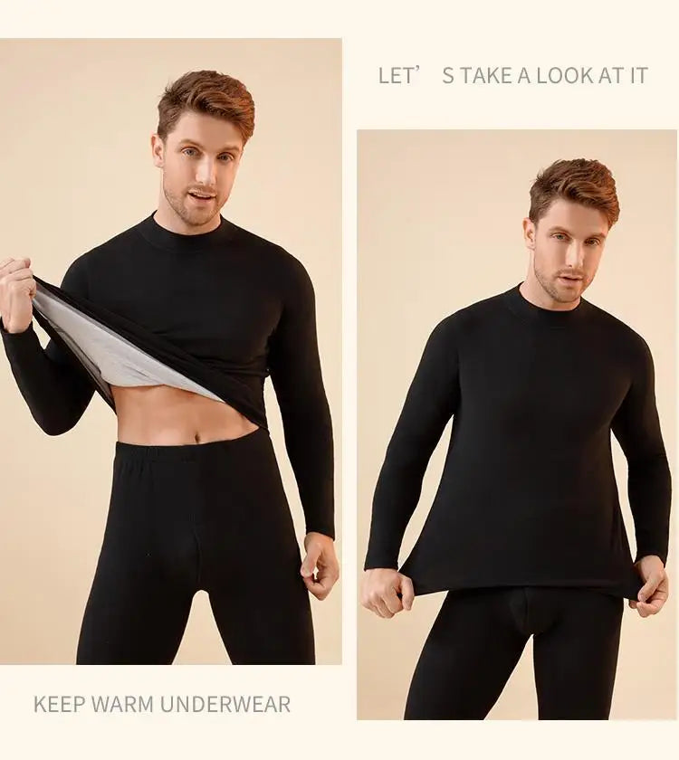 Unisex Premium Thermal Underwear Set - Cashmere Silk Winter Base Layer for Men & Women