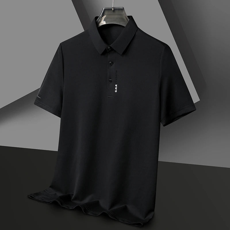 Men's Short Sleeve Polo Shirt – Anti-Wrinkle Casual Business Top, Sizes S–4XL