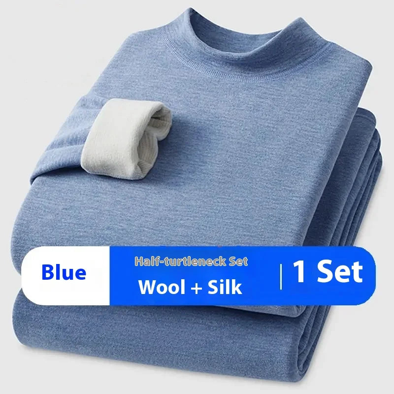 Unisex Premium Thermal Underwear Set - Cashmere Silk Winter Base Layer for Men & Women