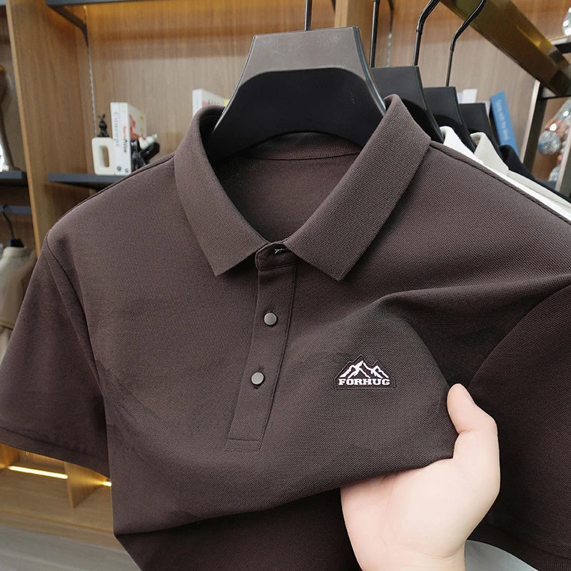 Men's Cotton Blend Polo Shirt – Breathable Short Sleeve Casual Summer Top | Sizes S–XXL