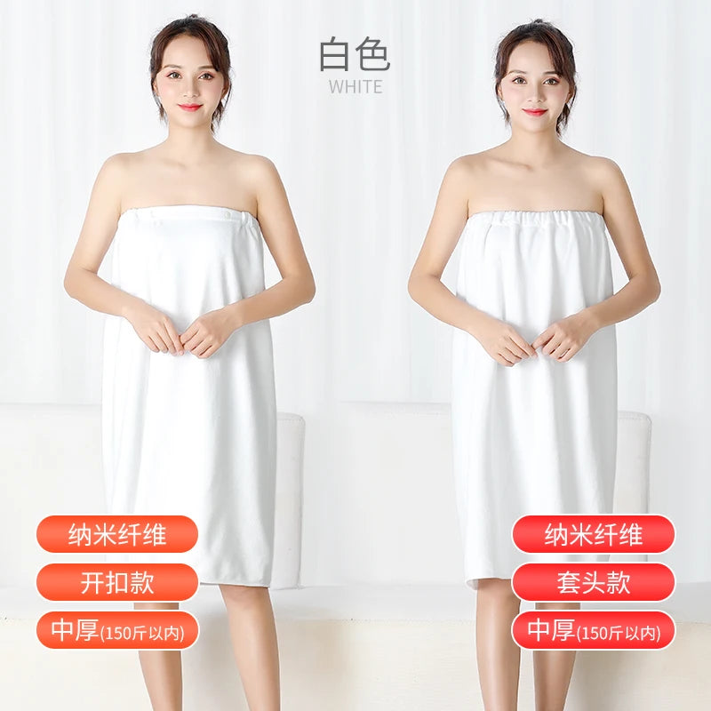 Women's Versatile Microfiber Bath Wrap - Premium Soft Handmade Towel for Spa, Salon, Sauna & Home