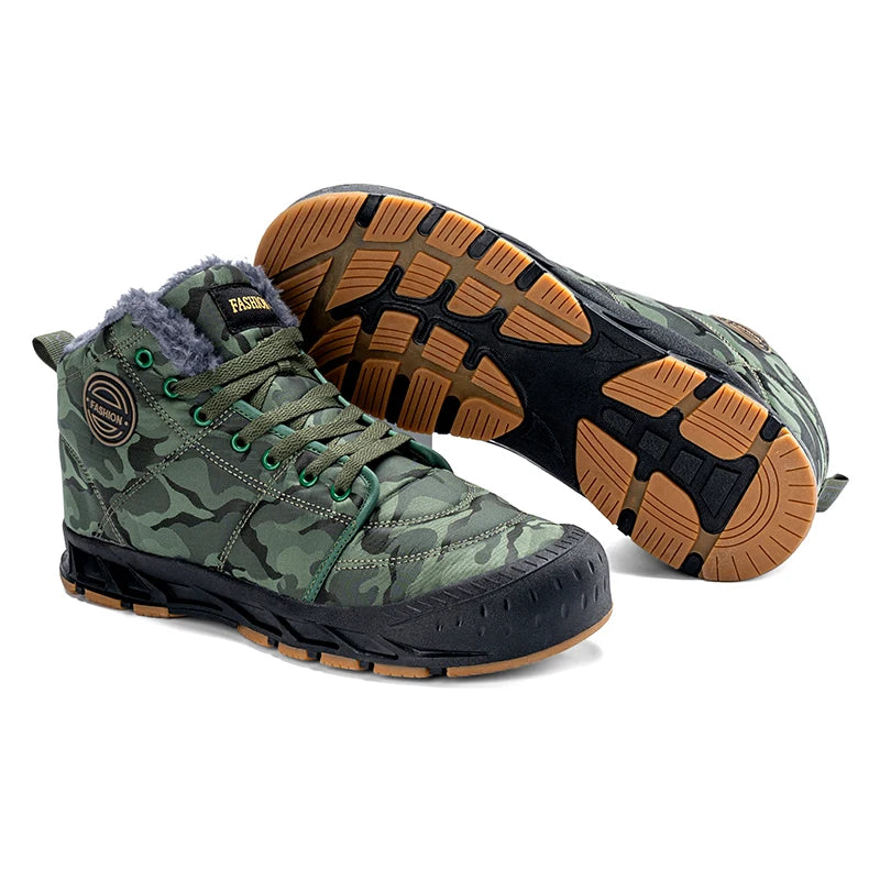 Men's LETCOMFIT High-Top Winter Snow Boots - Camouflage"
