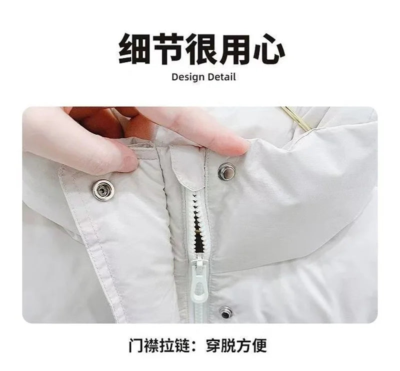 Unisex Kids Winter Puffer Jacket - Warm Cotton Down Coat for Boys & Girls (3-12 Years)