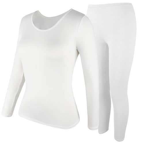 Autumn Winter Thermal Suits Women's Long-Sleeved Tops Leggings Slim