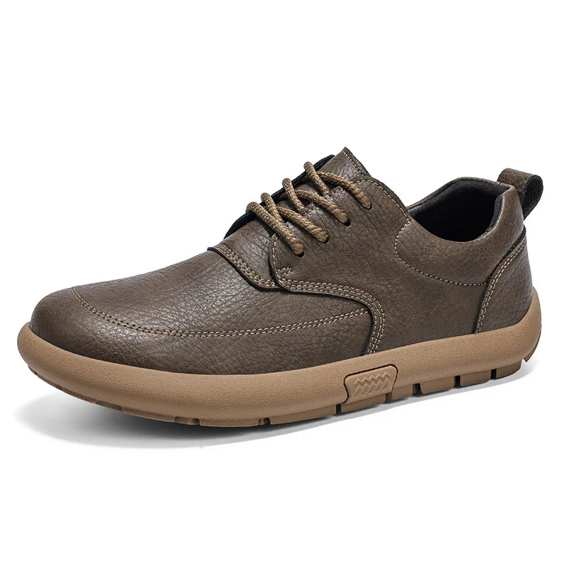 MIXIDELAI Men's Casual Platform Oxford Sneakers | Breathable Lace-Up Comfort Shoes | Spring Autumn