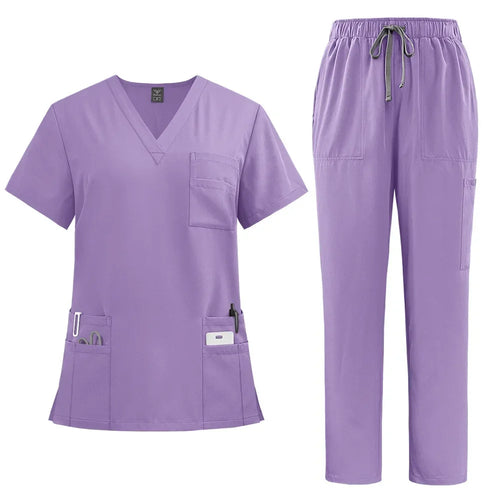 Women's Classic New Nurse Scrubs Set Nurse Accessories Medical Uniform